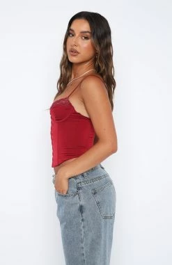 Pour It Up Bustier Wine -Outlet The Lounge Vibe Store 29.12.220876