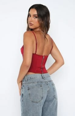 Pour It Up Bustier Wine -Outlet The Lounge Vibe Store 29.12.220882