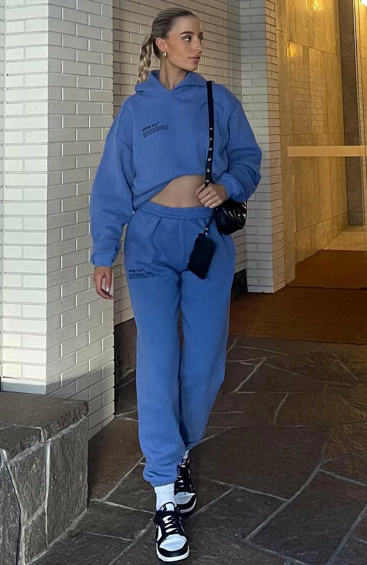 She's A Baddie Hoodie Dusk Blue 6 She's A Baddie Hoodie Dusk Blue - Image 6