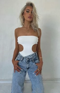 Cutting Corners Bodysuit White