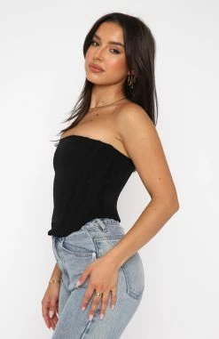 Sharp Edges Bustier Black -Outlet The Lounge Vibe Store 30.06.22 644