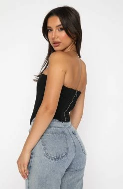 Sharp Edges Bustier Black -Outlet The Lounge Vibe Store 30.06.22 648