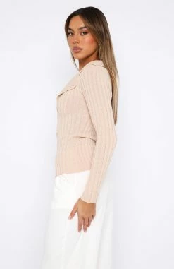 Changes Long Sleeve Knit Top Oatmeal 7 Changes Long Sleeve Knit Top Oatmeal -Outlet The Lounge Vibe Store 30.06.2336301