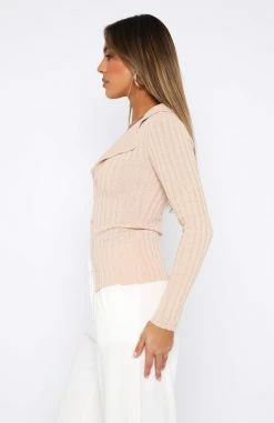 Changes Long Sleeve Knit Top Oatmeal 8 Changes Long Sleeve Knit Top Oatmeal -Outlet The Lounge Vibe Store 30.06.2336303