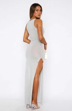 Under The Moonlight Maxi Dress Silver 9 Under The Moonlight Maxi Dress Silver -Outlet The Lounge Vibe Store 30.06.2336960