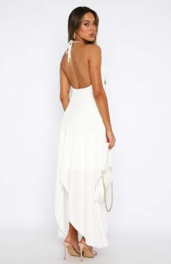 Tears In The Rain Midi Dress Cream -Outlet The Lounge Vibe Store 30.06.2337532