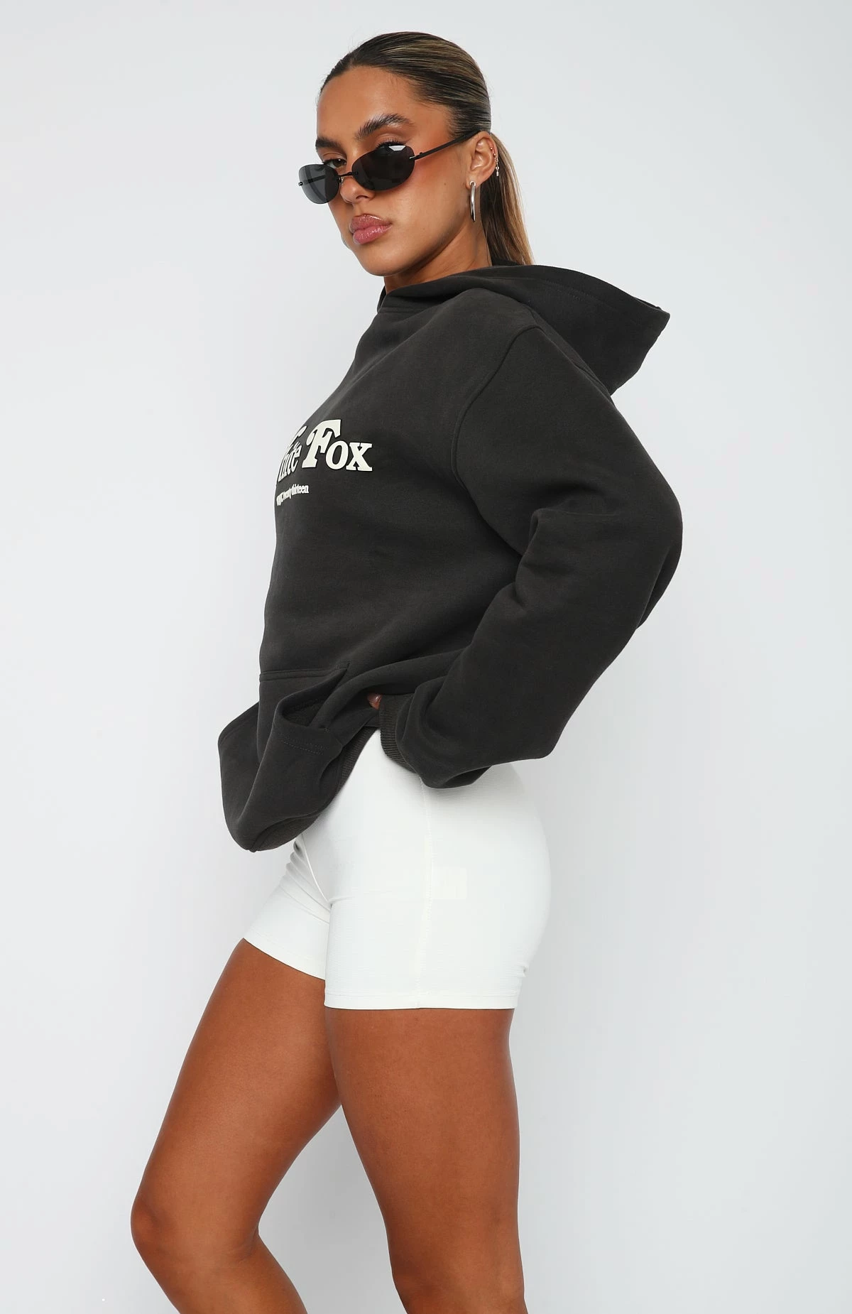 Twin Flame Oversized Hoodie Charcoal 3 Twin Flame Oversized Hoodie Charcoal - Image 3