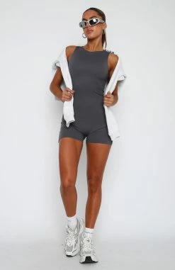 Live Freely Playsuit Charcoal -Outlet The Lounge Vibe Store 30.3.2315208