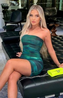 Spark The Passion Mini Dress Green Distortion -Outlet The Lounge Vibe Store 307323896 399607842340850 2052516141255204066 n
