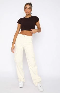 Keep On Moving Pants Cream -Outlet The Lounge Vibe Store 31.05.22 1390