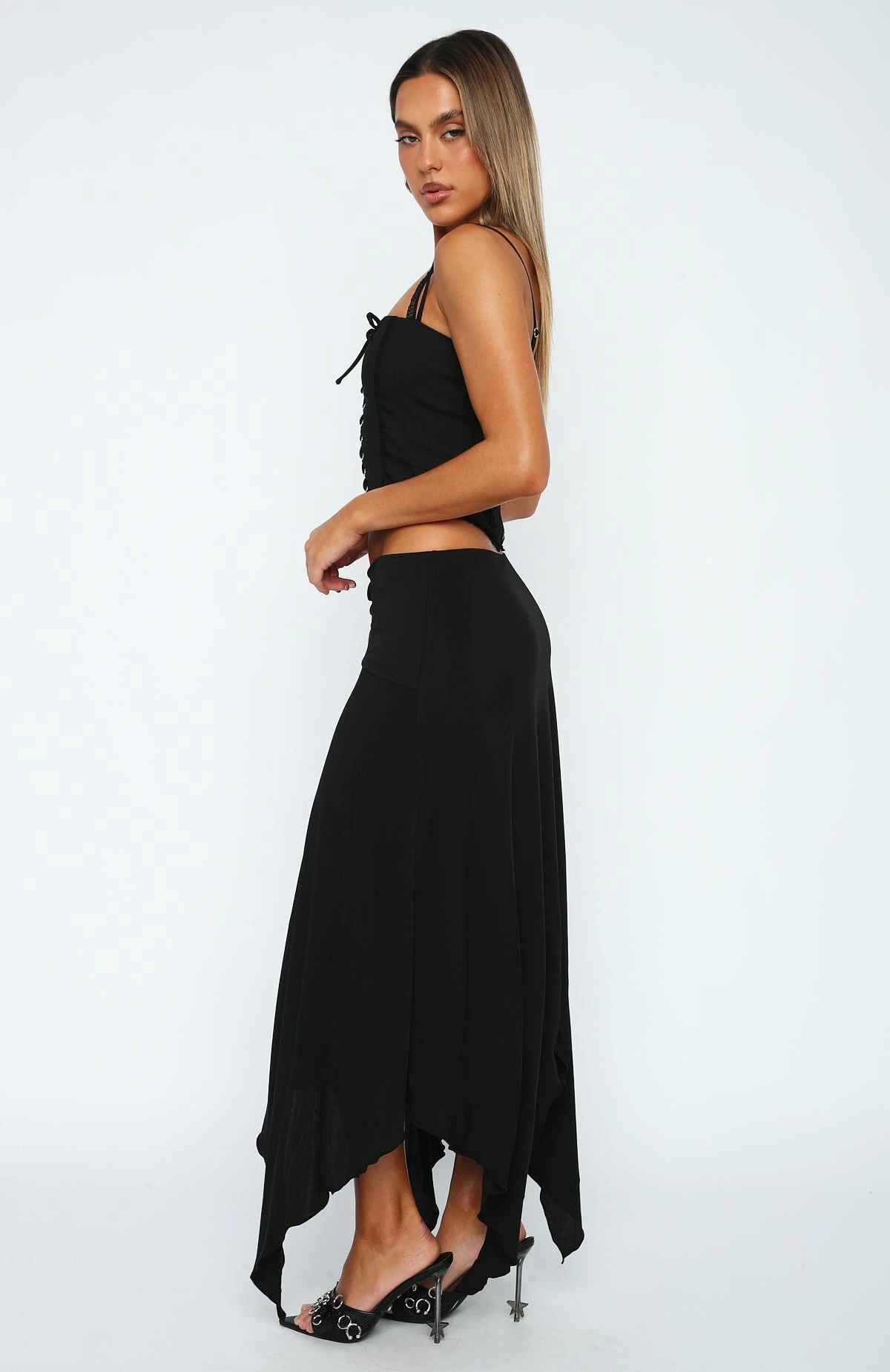 Pretty Poison Midi Skirt Black 3 Pretty Poison Midi Skirt Black - Image 3