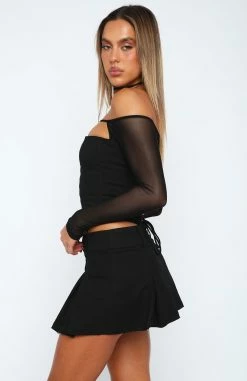 He's Blocked Long Sleeved Bustier Black -Outlet The Lounge Vibe Store 31.05.2322484