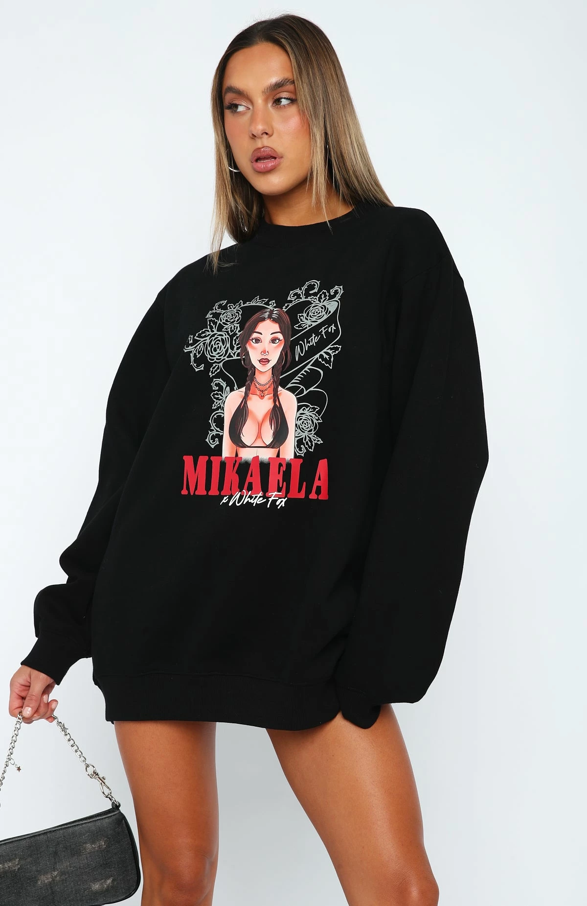 Situationship Oversized Sweater Black 2 Situationship Oversized Sweater Black - Image 2