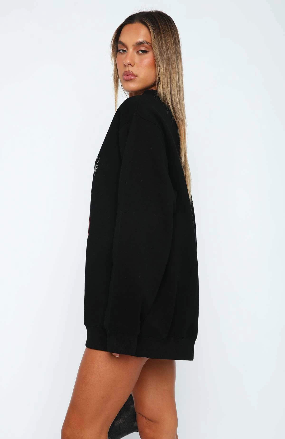 Situationship Oversized Sweater Black 3 Situationship Oversized Sweater Black - Image 3