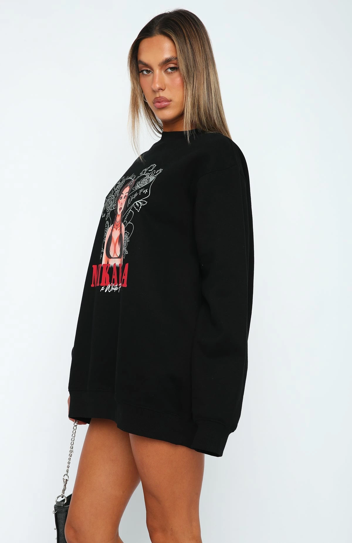 Situationship Oversized Sweater Black 4 Situationship Oversized Sweater Black - Image 4