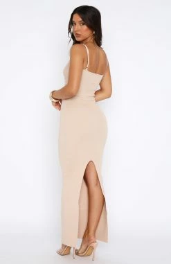 Break It Off Maxi Dress Oat -Outlet The Lounge Vibe Store 31.08.2352549