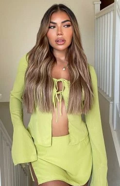 Sweet Secrets Long Sleeve Top Matcha -Outlet The Lounge Vibe Store 310111290 1406942469794775 2142111534197451827 n