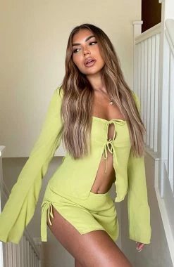 Sweet Secrets Long Sleeve Top Matcha -Outlet The Lounge Vibe Store 310582531 788508989072551 3769408189482568431 n