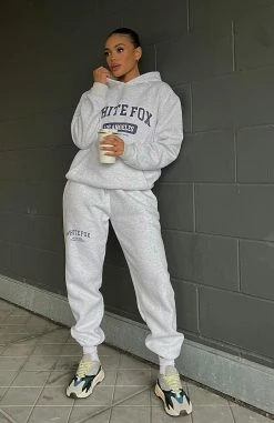 Varsity Vibe Hoodie Grey Marle -Outlet The Lounge Vibe Store 316708623 155767167172440 2680196729490807165 n