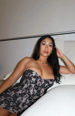 Kiss And Make Up Mini Dress Black