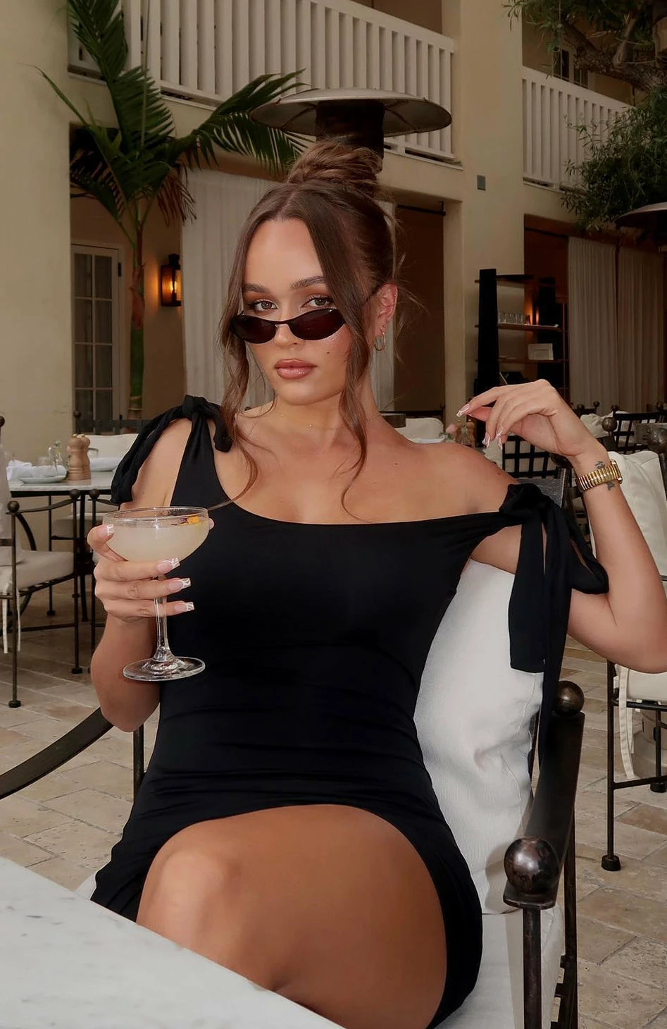 Tie The Knot Mini Dress Black 1 Tie The Knot Mini Dress Black