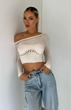 Losing Sleep Long Sleeve Top Snow -Outlet The Lounge Vibe Store 354404399 951129472664994 3969337617790587107 n