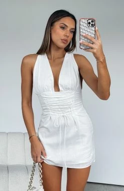She's The Moment Mini Dress White