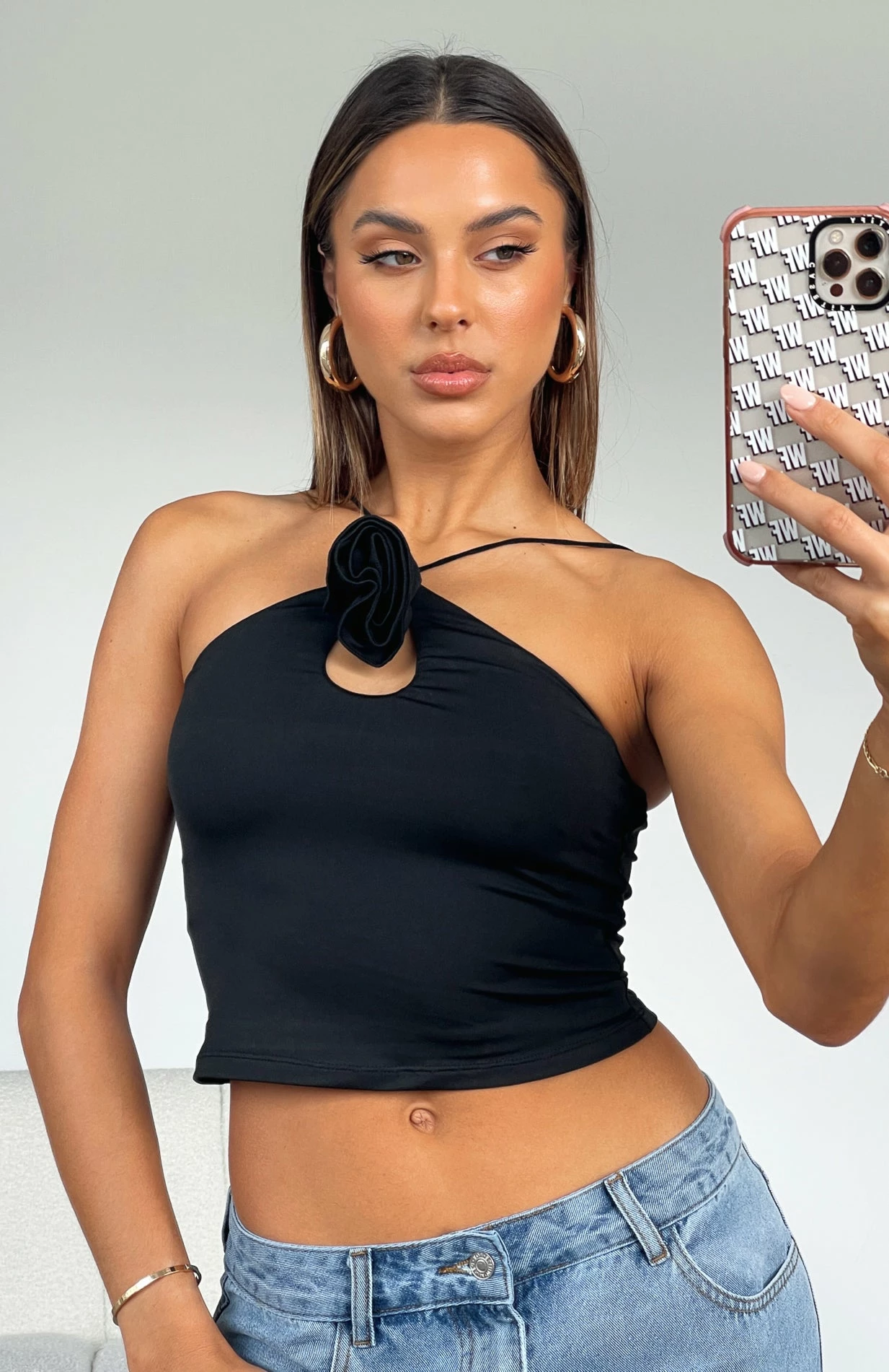 Big Decisions Rosette Top Black 5 Big Decisions Rosette Top Black - Image 5