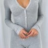 Dream With You Pyjama Onesie Grey Marle