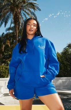 Set The Standard Hoodie Electric Blue -Outlet The Lounge Vibe Store A23I3418