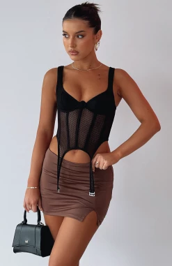 Enlighten Me Bustier Black -Outlet The Lounge Vibe Store ACT BRAND NEW SKIRT 190722 02