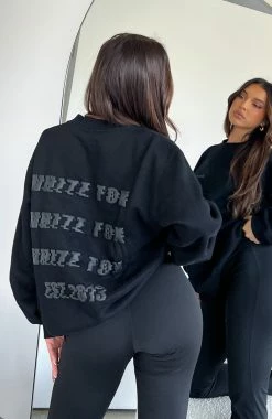 All A Blur Oversized Sweater Black 9 All A Blur Oversized Sweater Black -Outlet The Lounge Vibe Store ALL A BLUR OVERSIZED SWEATER 29.08.23 19