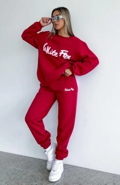All Time Favourite Sweatpants Red 11 All Time Favourite Sweatpants Red -Outlet The Lounge Vibe Store ALL TIME FAVOUR 26.10.22 19