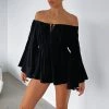 Another Night Playsuit Black