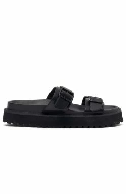 Mila Slides Black -Outlet The Lounge Vibe Store B39 2023.01.12 WHITE FOX 1886