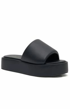 Matea Platform Slides Black -Outlet The Lounge Vibe Store B43 2023.03.14 WHITE FOX 2061