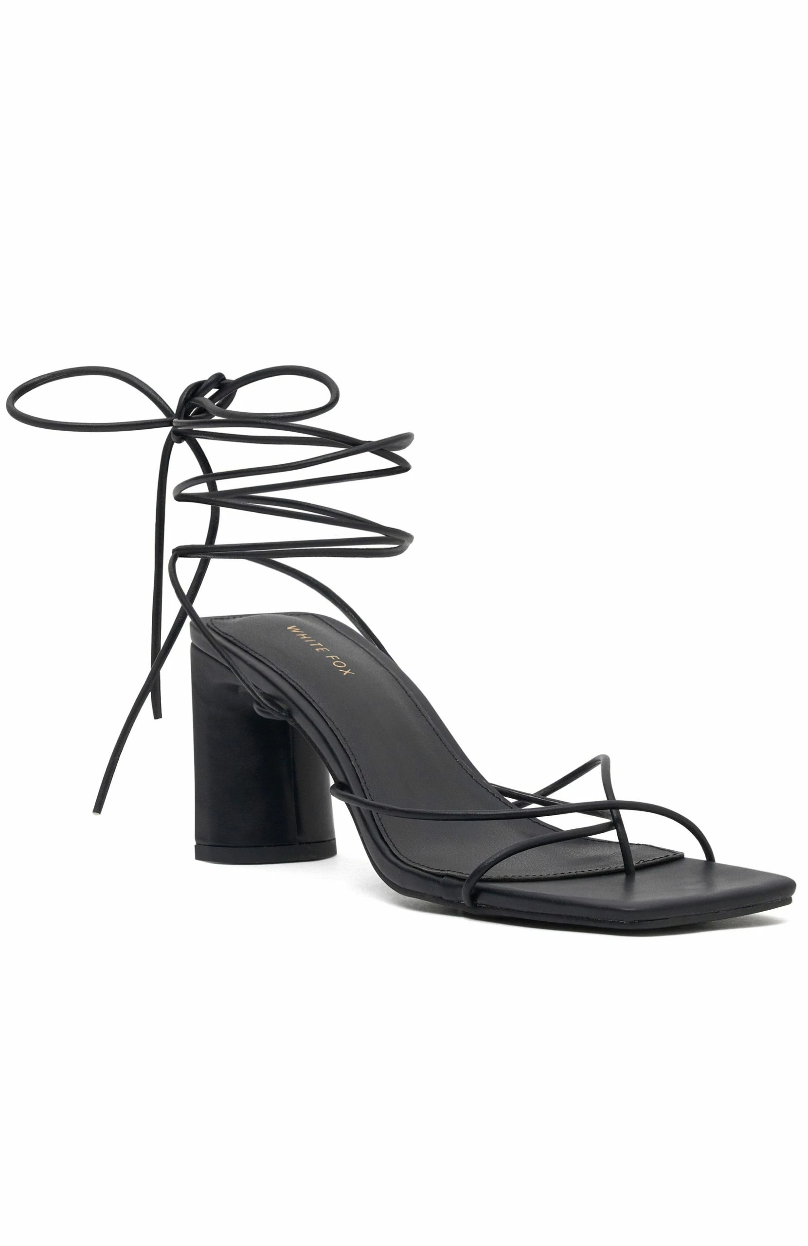 Iva Strappy Heels Black 2 Iva Strappy Heels Black - Image 2