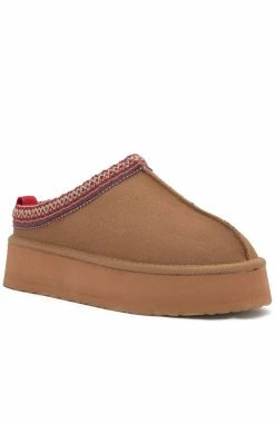 Tazmin Platform Snug Boots Chestnut -Outlet The Lounge Vibe Store B45 2023.05.09 WHITE FOX 2168