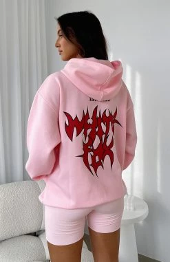 Bring That Energy Oversized Hoodie Pink