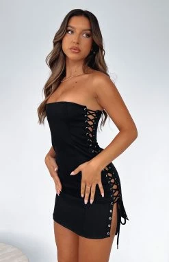 Call Me Baby Mini Dress Black