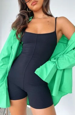 Clearly Into You Playsuit Black -Outlet The Lounge Vibe Store CLEARLY INTO YOU PLAYSUIT 050722 08