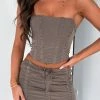 Between The Lines Bustier Taupe