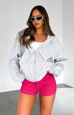 Cut It Out Booty Shorts Hot Pink