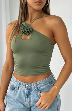 Big Decisions Rosette Top Olive 9 Big Decisions Rosette Top Olive -Outlet The Lounge Vibe Store D713F82C EE30 4F74 A5B7 B8F4FE118B41