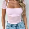 Without A Doubt Mesh Top Baby Pink