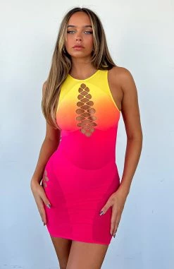 Dance For Me Mini Dress Sunset Gradient