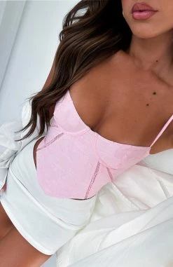 Don't Use Me Bustier Baby Pink -Outlet The Lounge Vibe Store DONT USE ME BUSTIER 02.05.23 01
