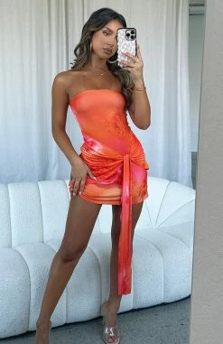 Don't Start Now Mini Dress Mango Floral 9 Don't Start Now Mini Dress Mango Floral -Outlet The Lounge Vibe Store DON T START NOW MINI DRESS100123 03 2