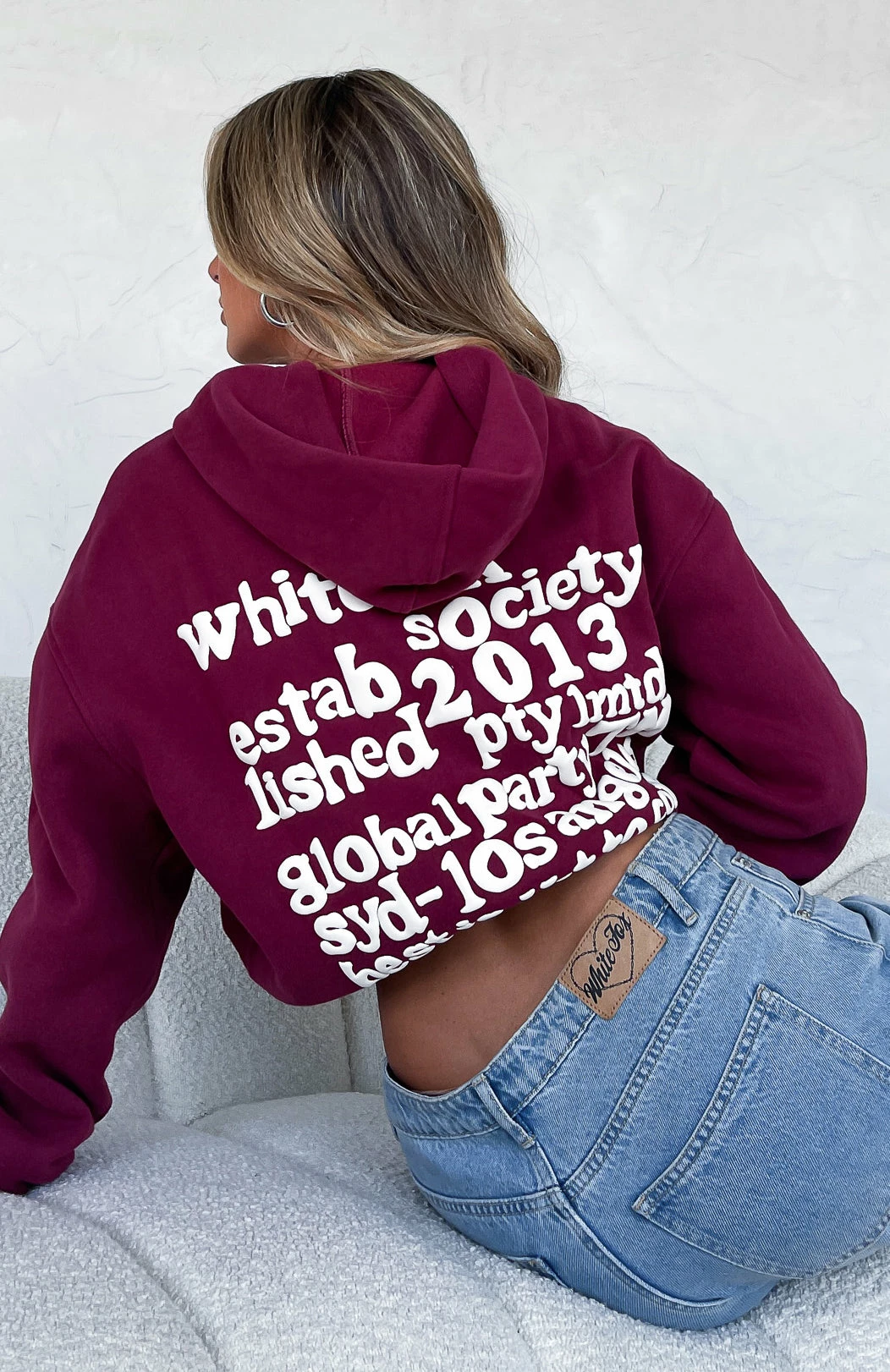 Enough Said Oversized Hoodie Wine 5 Enough Said Oversized Hoodie Wine - Image 5
