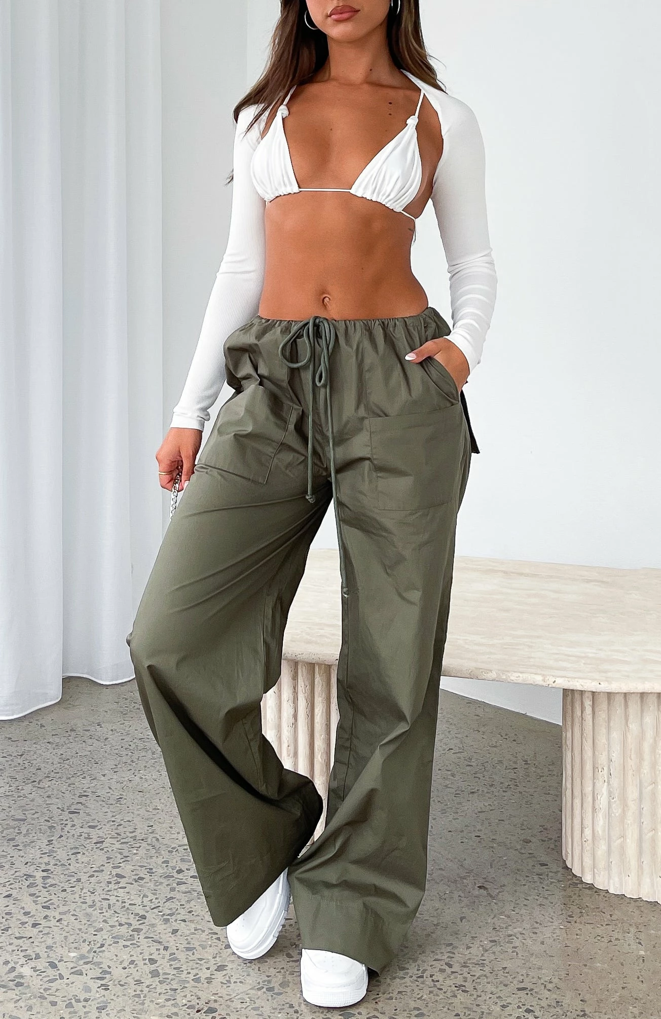 Everything I Want Pants Khaki 9 Everything I Want Pants Khaki - Image 9